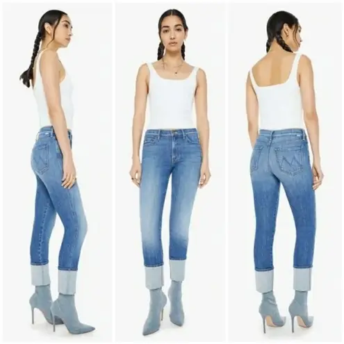 💕MOTHER💕 The High Waisted Pony Boy Ankle Jeans ~ Loafers and Lassos 28 NWT Blue