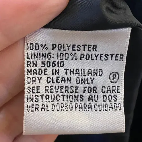 Le Suit Women's Petite Size 8 Black Tailored Blazer Jacket