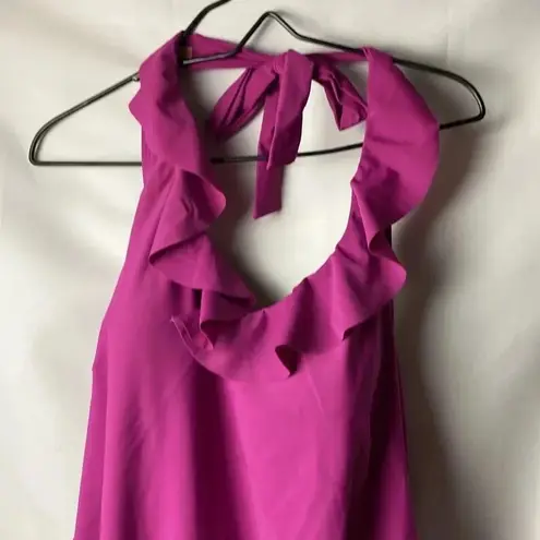 ROMANS SWIM WO ONE PIECE MAGENTA HALTER SWIMSUIT SEE MEASUREMENTS BELOW… Pink Size 22W