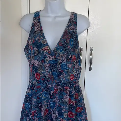 Adelyn Rae - Tank floral dress open back triangle M