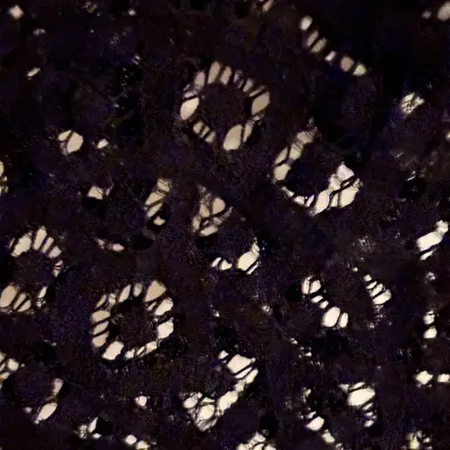 J.Crew  black lace crewneck top,‎ size  6