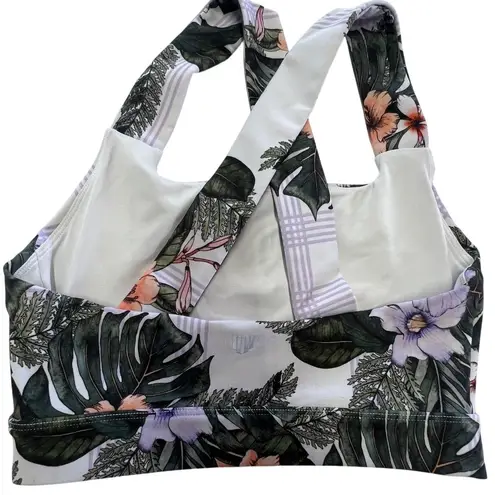 Eleven by Venus Williams Sports Bra Womens Small Floral Racerback Athletic