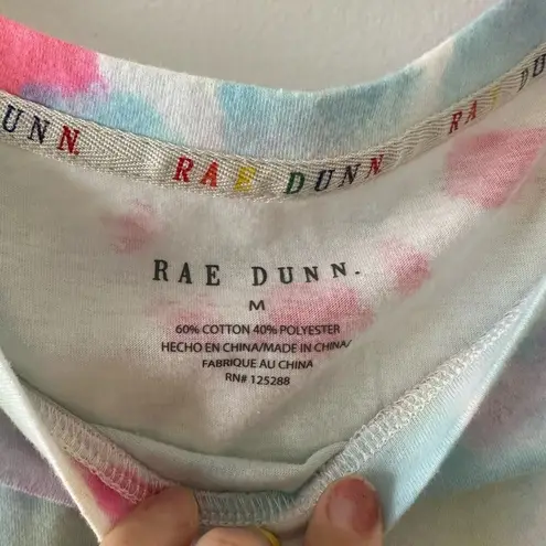 Rae Dunn  Tank Top Rainbow Tie Dye Be Kind Sleeveless Crewneck Size M