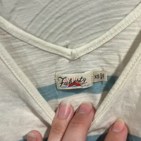 Faherty Florence Dress Toto Multi Stripe Size XS