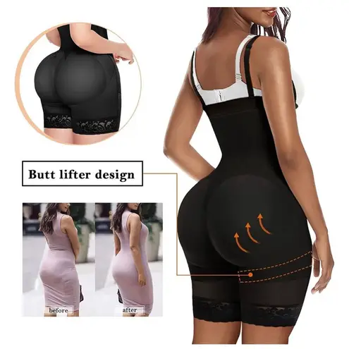 NEW Shapewear Tummy Control Body Shaper Butt Lifter Thigh Slimmer S Black