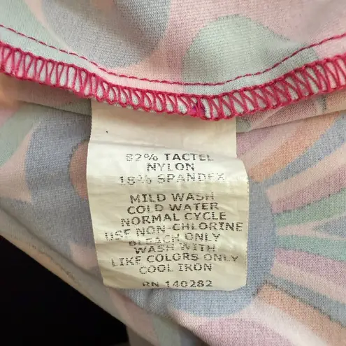 Katherine Way Key West Mod Retro Printed Dress Womens Small Multicolor Mini Twee White