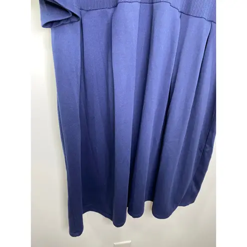 Jessica London Jessica London Midi Dress Women Plus 26W Blue Bell Sleeve Modest Cottagecore