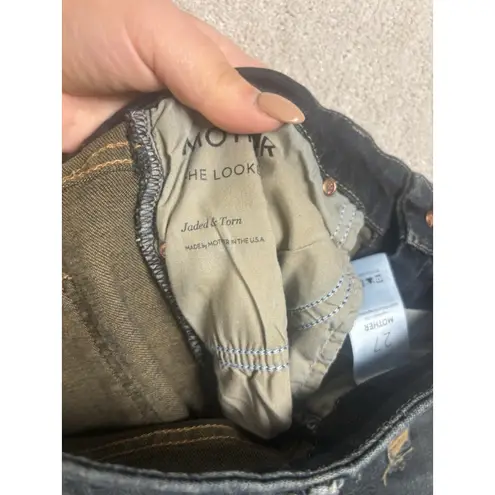 mother Jeans the looker 27 jaded and torn skinny Blue