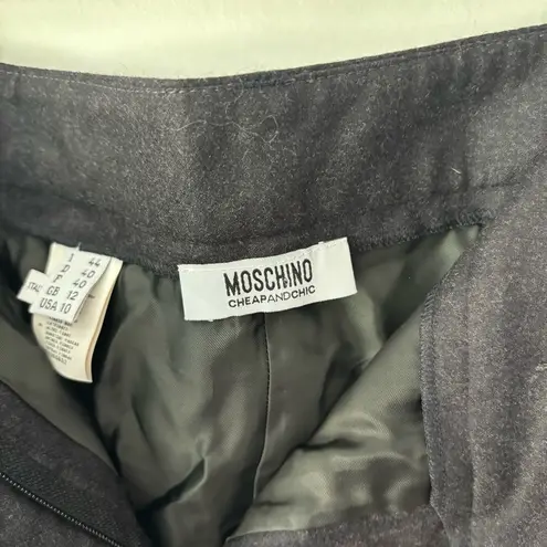 Moschino Charcoal Gray Wool Trouser Slack Pant NWT Business Professional Career