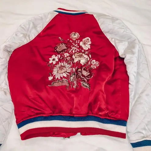 American Eagle Satin Bomber Jacket