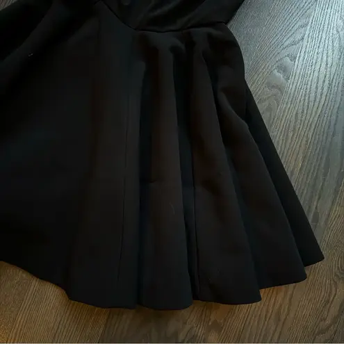 AQ/AQ Black Pleated Mini Dress