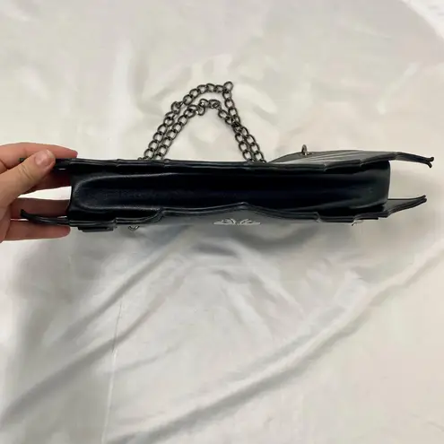 Banned Alternative Goth Gothic Vampy Black Red Heart Bat Chain Shoulder Bag