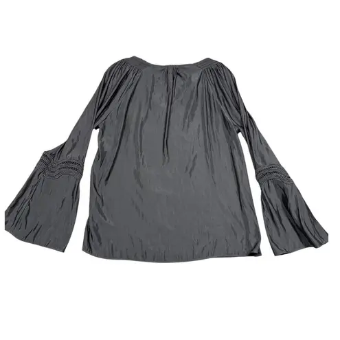 Ramy Brook Black Flared Sleeve Blouse Size S