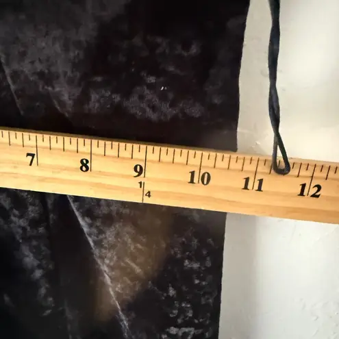 Maurice's Vintage 90s Crushed Velvet Maxi Dress Black Whimsigoth Witchy Grunge L Size 00