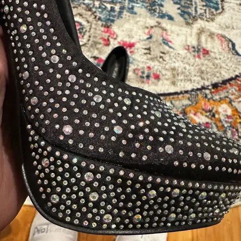 Delicacy DELUXY PLATFORM STILETTO BLING JEWELED SHOES 6.5