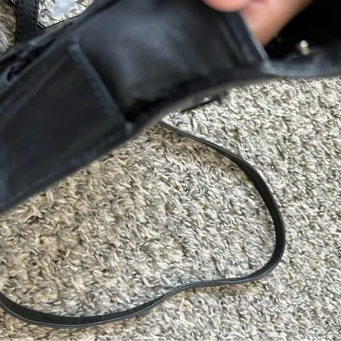 G.H. Bass‎ & Company Black Leather Wallet Crossbody Purse