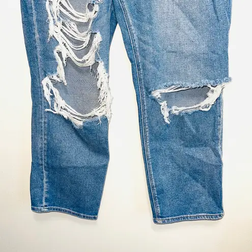 American Eagle Light Wash Ripped Highest Rise 90’s Boyfriend Jeans