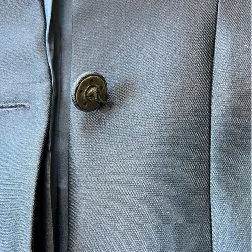 Liancarlo Couture 100% Silk Beaded Jacket and Skirt Set Deep Navy Blue, Size 10 Blue