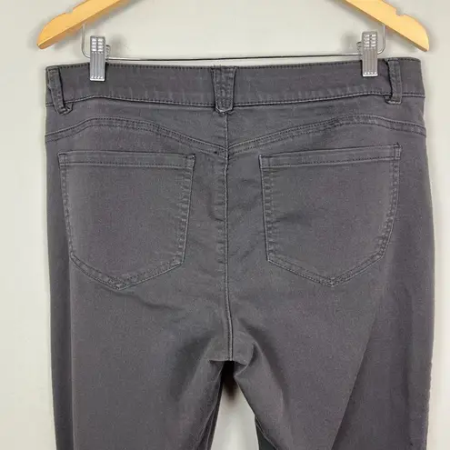 Democracy Ab Solution Jeans Womens 14 Gray Skinny Stretch Denim Tapered Leg