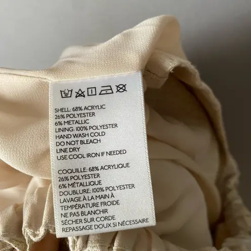 Pins & Needles sz S metallic gold threaded skirt Gold