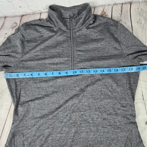 Slazenger Women Golf 1/4 Zip Long Sleeve Athletic Pullover Top M Heather Gray