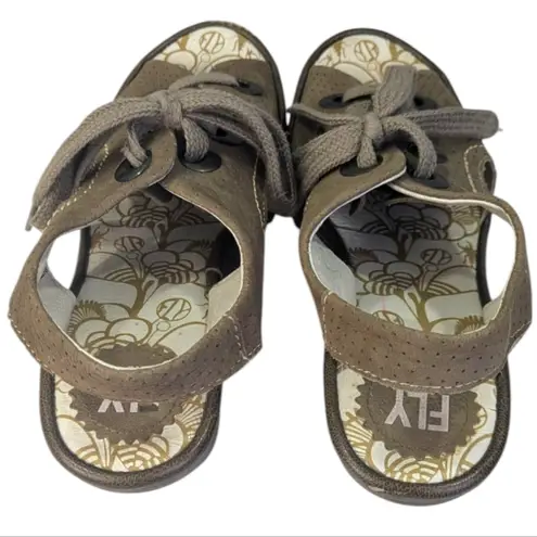 Fly London Ylva Platform Sandals GUC $189 Size 39 US 8/8.5 S3533