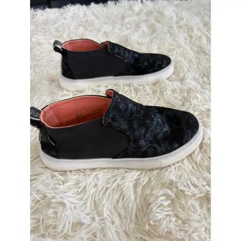 Hey Dude Women's Peyton Croco Black Slip On Comfort Casual Shoes Size 6