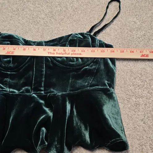Cami NYC Cami NYCColette Velvet Bustier Top Deep Sea Green Sz 6 NWT Cocktail Party