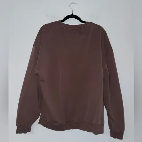 Nuuds OG Crewneck Sweatshirt L Chocolate Brown Size L