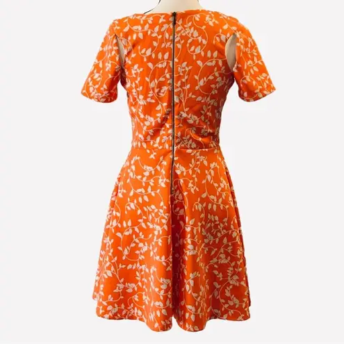 Copper Key  Women's Orange Retro Dress Size M