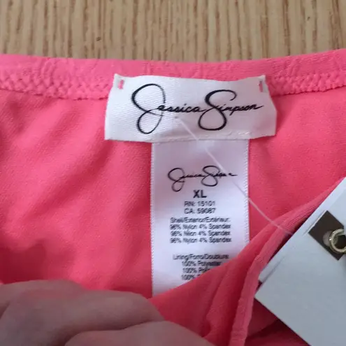 Jessica Simpson B6 New women’s  Swimsuit Bikini Bottoms Melon Size XL