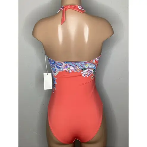 Johnny Was New. floral halter one piece swimsuit. Small. Retails $215