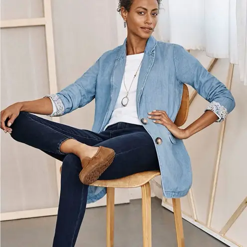 J.Jill  • Light Denim Two Button Blazer Jacket thumbnail 2