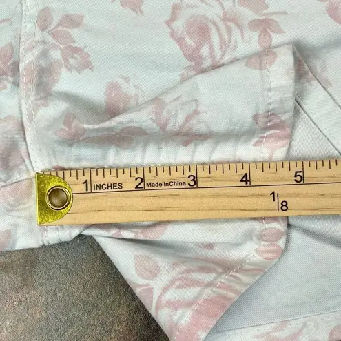 Artisan NY Floral White Soft Pink Rose Shorts 10