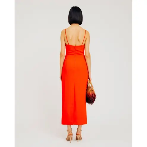 Torn By Ronny Kobo Anna Cutout Maxi Dress Crimson Womens Size XS