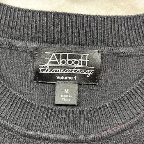 Abbott Elementary Kindness Rainbow Graphic Sweater Women's Size M Black Size M