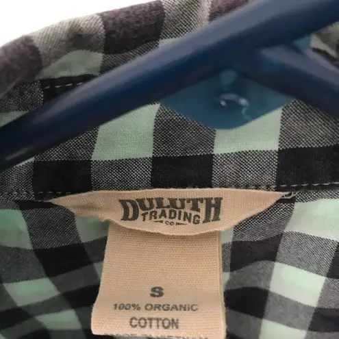 Duluth Trading Company Free Range Sleeveless Button Down Tunic tunic Green