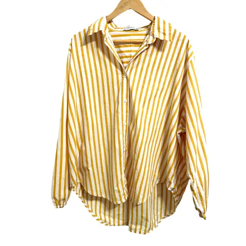 Faithfull the Brand Faithful the brand Rylen striped shirt yellow size 10 $169