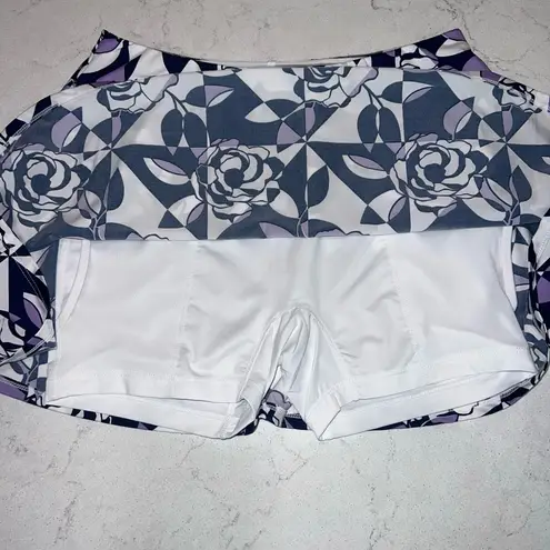 Tail Womens Small Skort White Navy Purple Floral Geometric Tennis Golf Blue