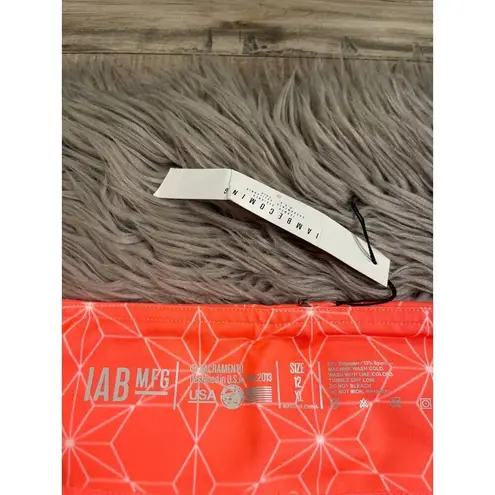 IAB I Am Becoming NEW ‘No Ride’ athletic workout biker shorts XL/12 Orange