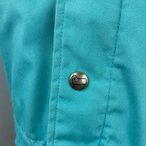 Woolrich Vintage 80's Blue Plaid Lined Winter Parka Field Jacket Hooded Medium