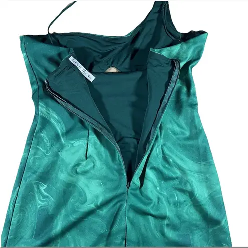 Lucy in the Sky  Women’s Cutout Mini Dress L Green Swirl HOCO Prom Clubwear Sexy - Image 5