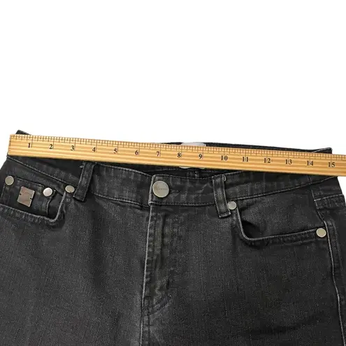 RED VALENTINO Skinny Jeans Low Rise Black Dark Wash Women’s Size 31 Stretch