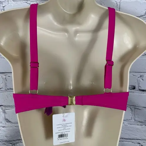 L’Agent by Agent Provocateur Women’s Adrina Swim Bikini Top Underwire Pink S NWT