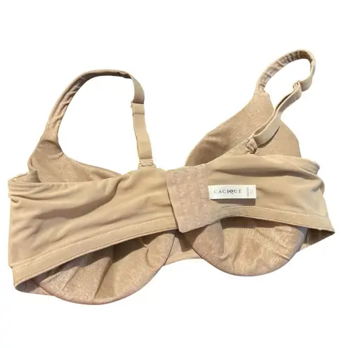 Cacique True Embrace T-Shirt Bra 40DDD Beige Lightly Lined Underwire Support
