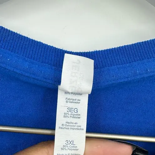 New York Mets Bleach Splatter V Neck Short Sleeve Shirt Size 3XL