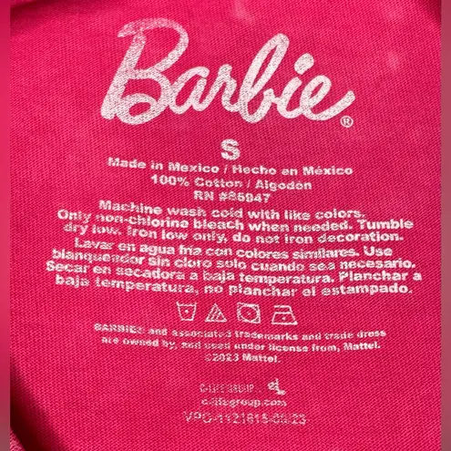 Hot Pink Acid Wash Barbie Dream Car Graphic Tee