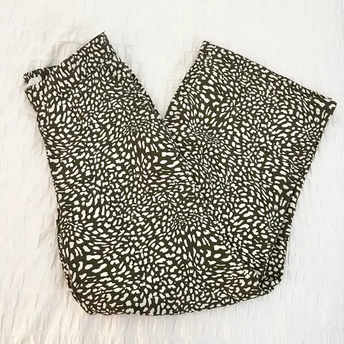 The Loft NWT Wide Leg Animal Print Pants