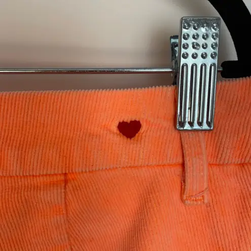 Sundry Neon Orange Rainbow Stripe Festival Ankle Zip Corduroy Jogger Size 30 - Image 12