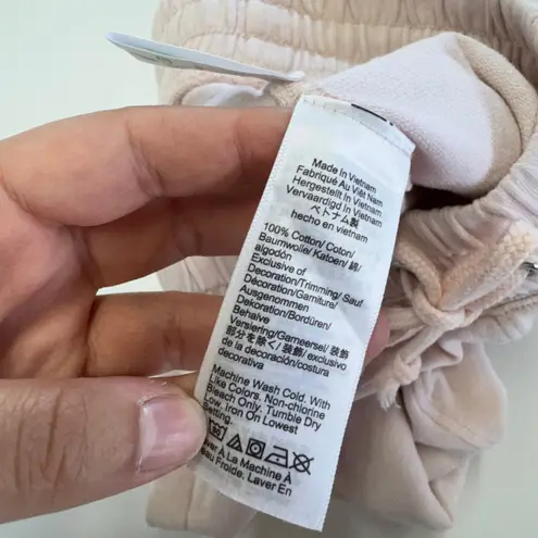 J.Crew Womens Small Shorts Pink Lounge Drawstring Lip Print Cotton Blend